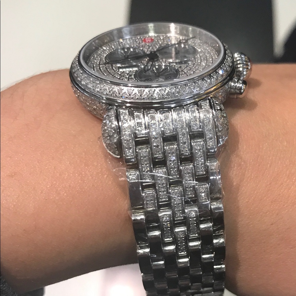 Michele CSX 36 ultimate pavé diamond watch - Picture 3 of 4